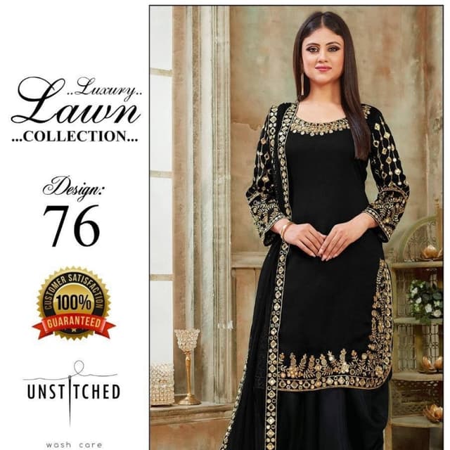 2 piece embroidered Lawn unstitched suit