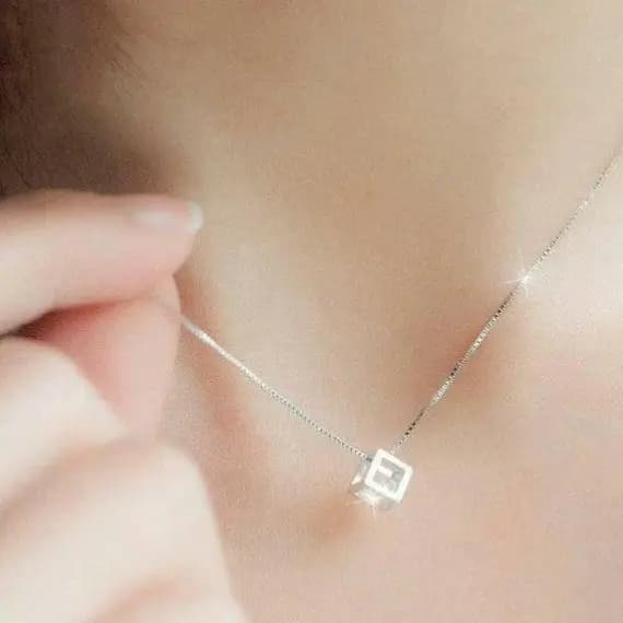 Box Pandent Necklace