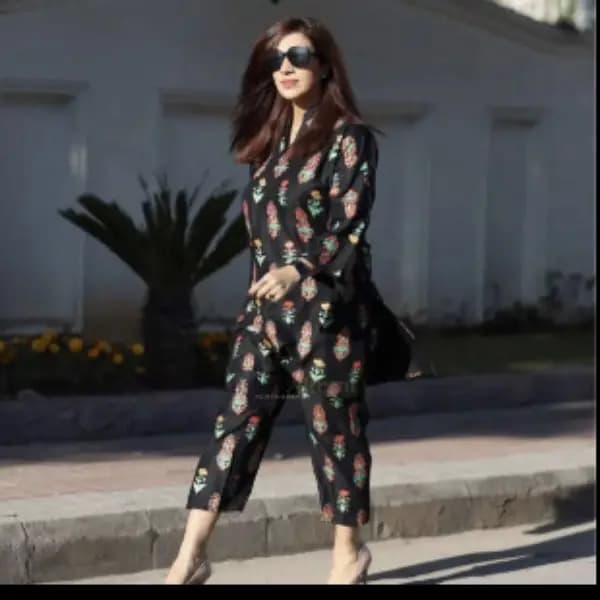 3D Block Printed 2pc Suit